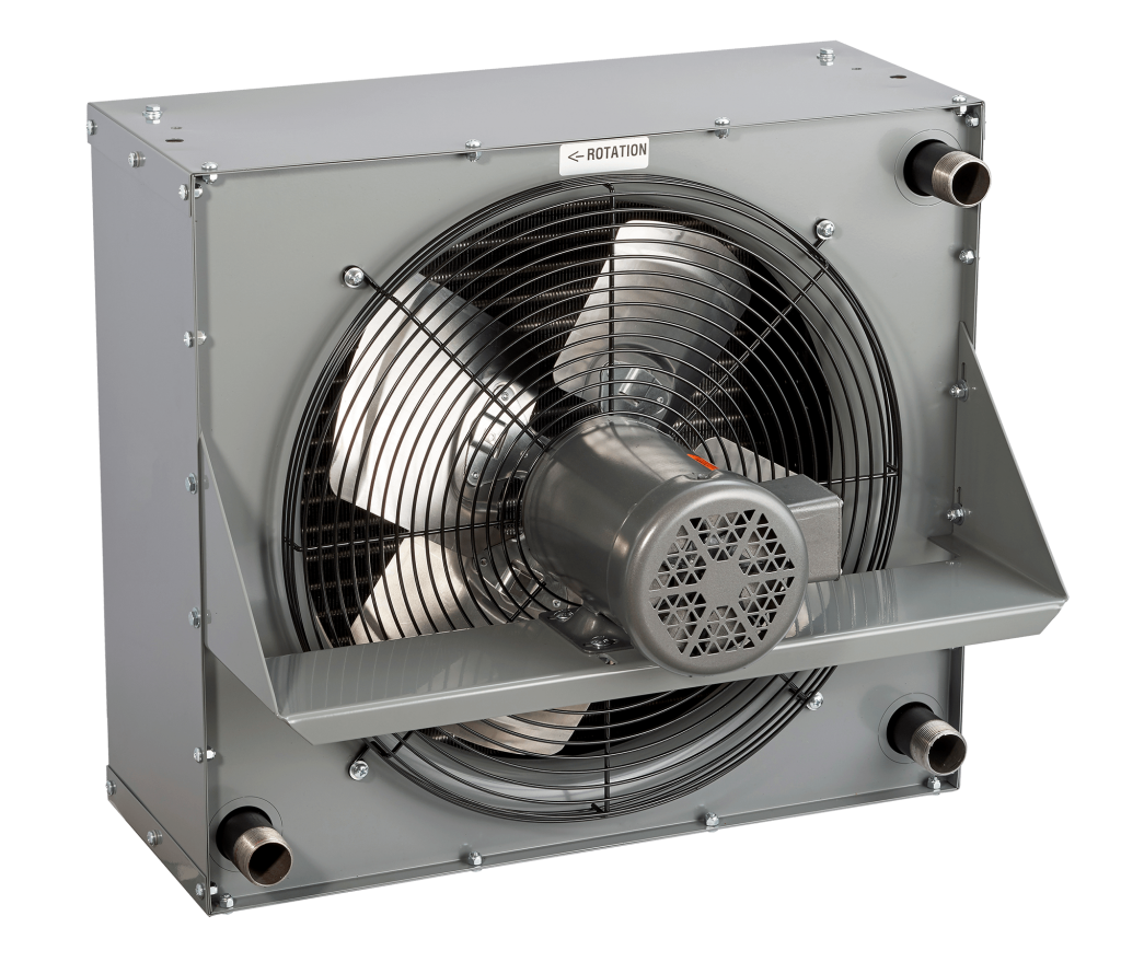 TTP - Serie AO incorpora un accionamiento de ventilador hidráulico y de corriente alterna (CA) y es ideal para tasas de flujos entre medias y altas, y una eliminación moderada de calor.